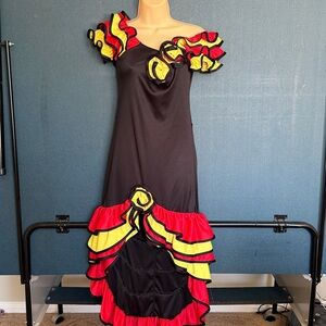 Flamenco dancer girls 1 pc costume by forum costumes sz L